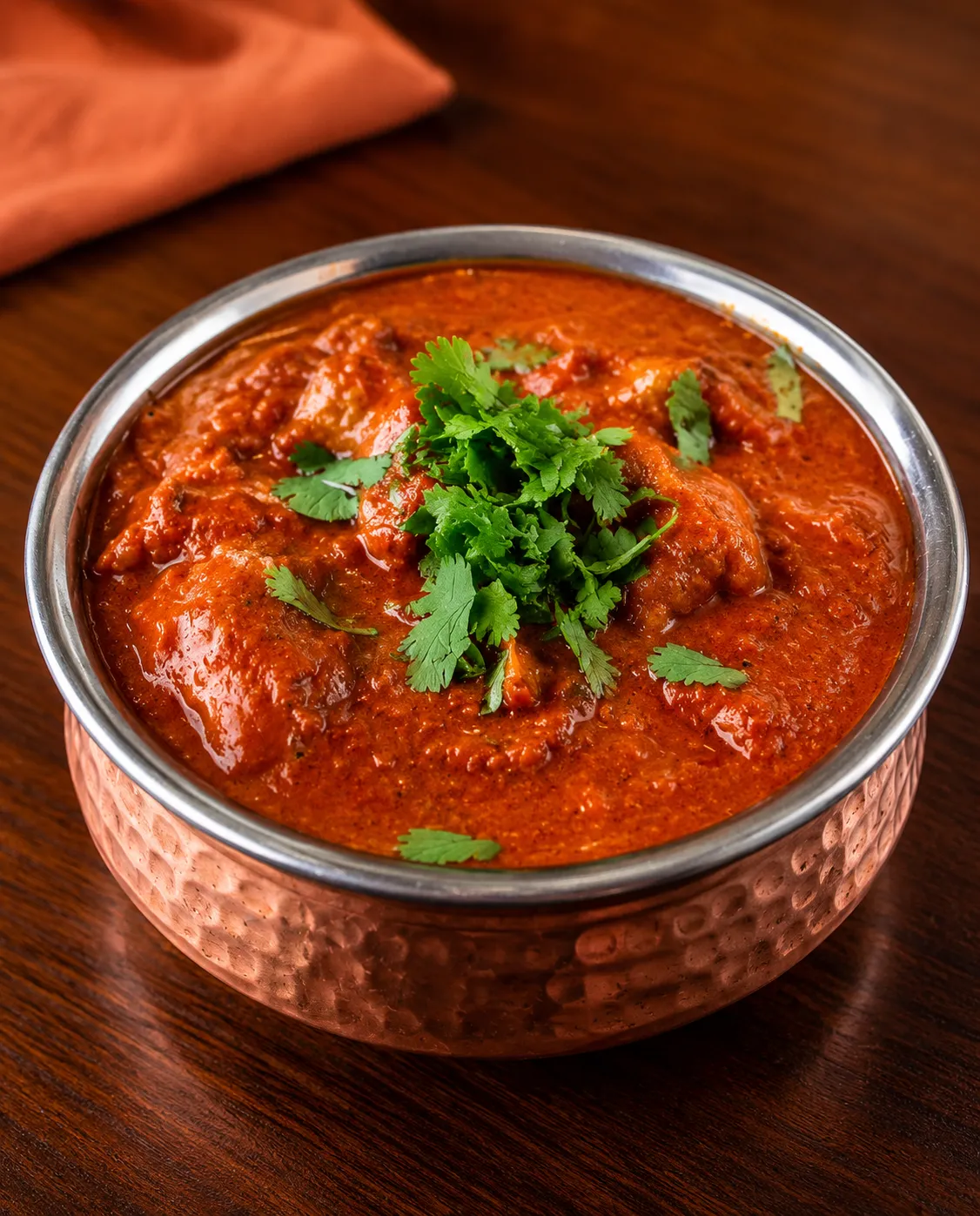Lamb roganjosh slow-cooked in Kashmiri spices at Tamarind East Indian Restaurant Calgary